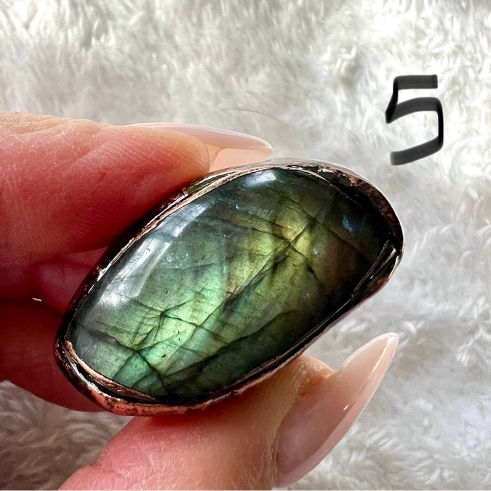 Dragons Eye FLASH Labradorite Ring 6, 6.5, 7, 7.5, 8 - Picture 8 of 8